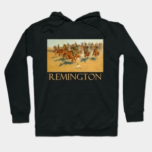 Cavalry Charge on the Southern Plains by Frederic Remington Hoodie